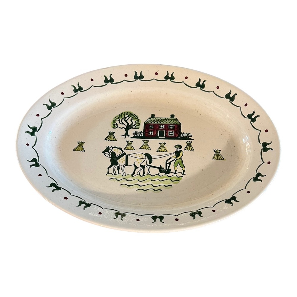 Metlox California Pottery Poppytrail Vintage Platter Ceramic China